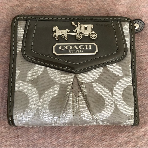 Coach Handbags - Coach Madison silver wallet